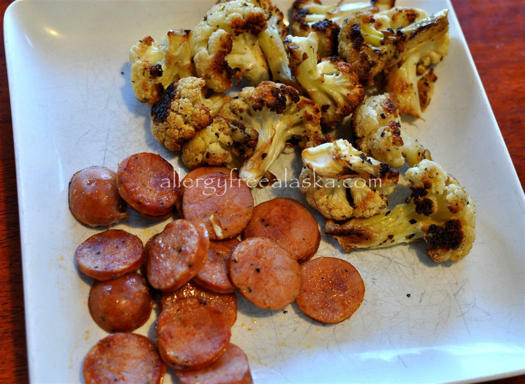Sausages with Cauliflower (Medium)