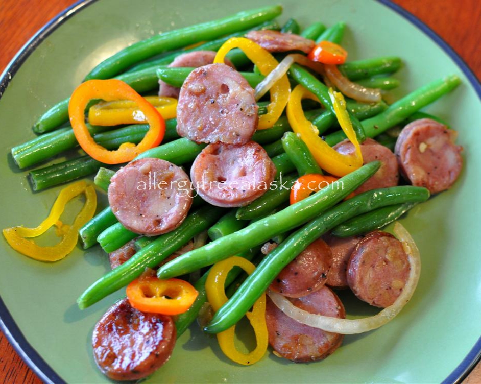 Green Beans Pepper Sausage (Medium)