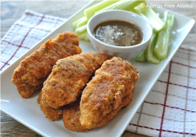 Easy Baked Paleo Chicken Tenders with Honey Mustard Dipping Sauce