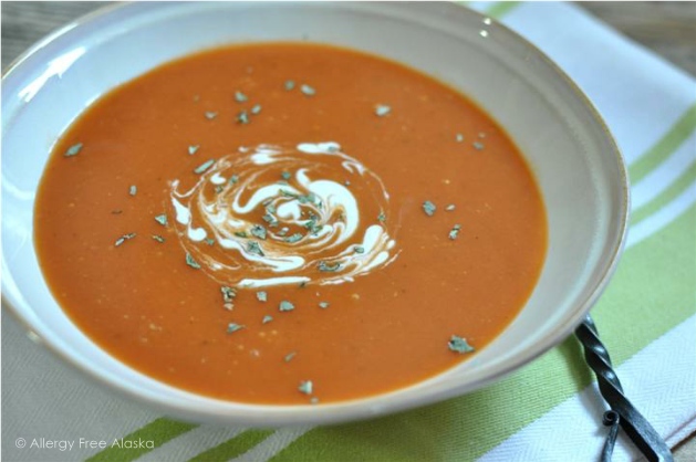 LazyMoms Tomato Basil Soup