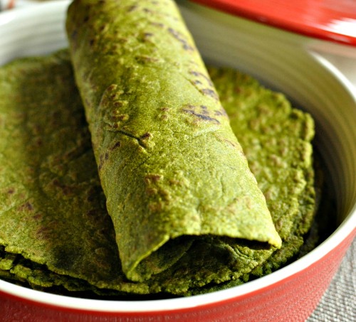 Gluten Free and Vegan Spinach Tortillas from Allergy Free Alaska