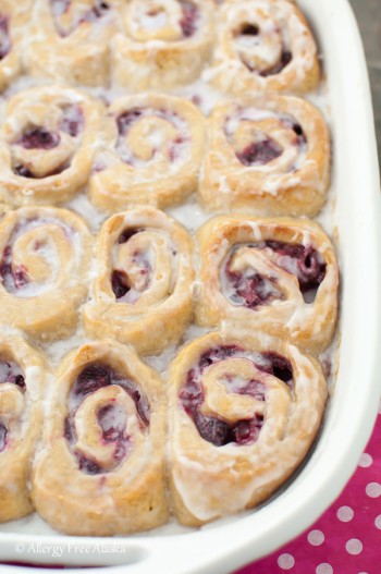 Gluten-Free Vegan Raspberry Sweet Rolls Recipe - Allergy Free Alaska