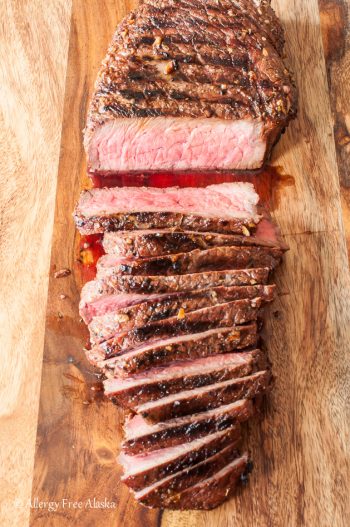 Tender and juicy recipe for Gluten-Free Marinated & Grilled London Broil.