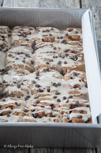 Gluten Free Vegan Chocolate Chip Cookie Sweet Rolls