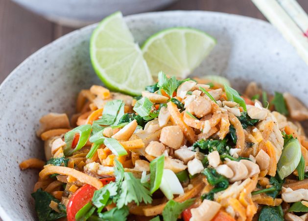 Thai Chicken & Sweet Potato Noodle Bowls Recipe
