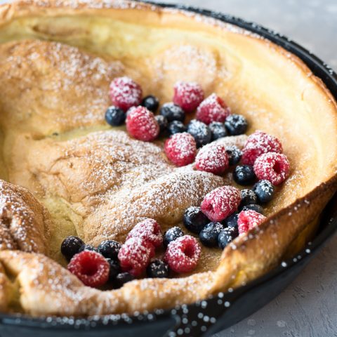 Gluten Free German Puffed Pancake (Dutch Baby)