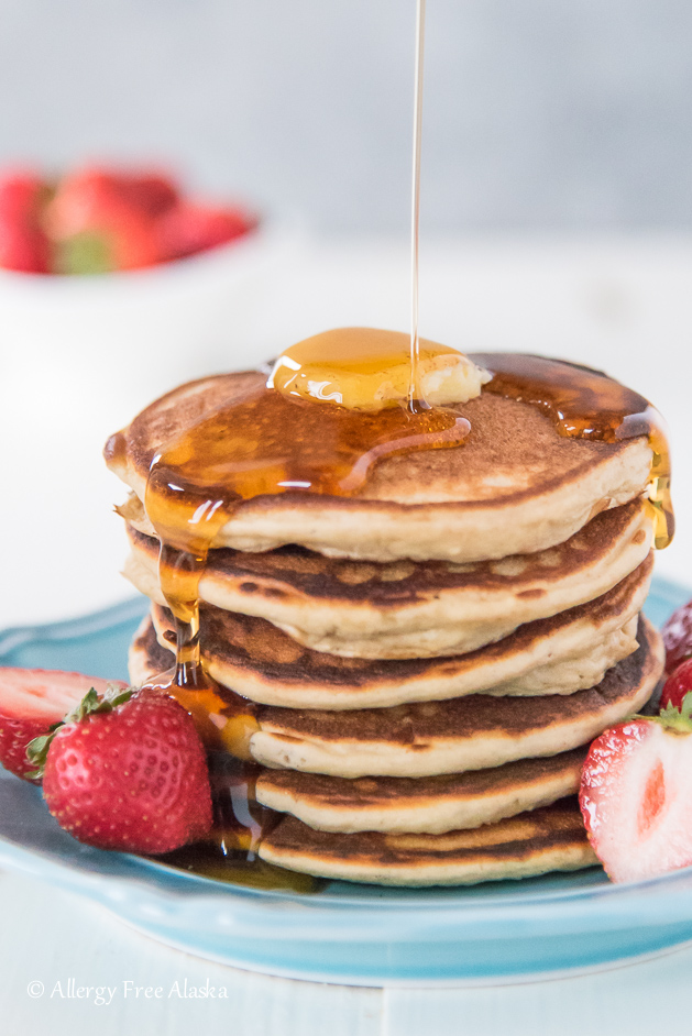 gluten free pancakes with syrup