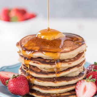 stack of gluten free pancakes