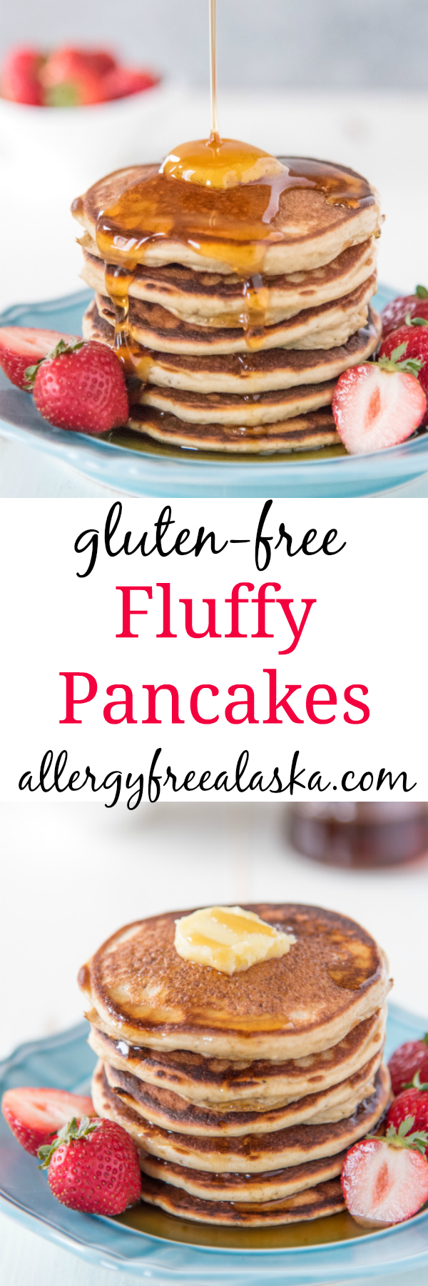 pinterest collage fluffy gluten free pancakes