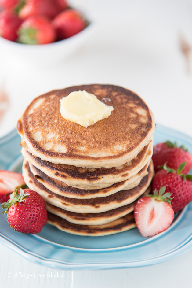 gluten free pancake stack