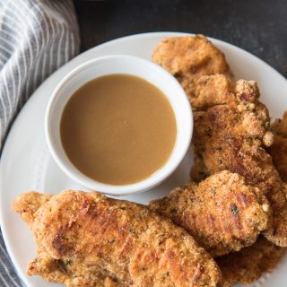 overhead shot Easy Baked Paleo Chicken Tenders