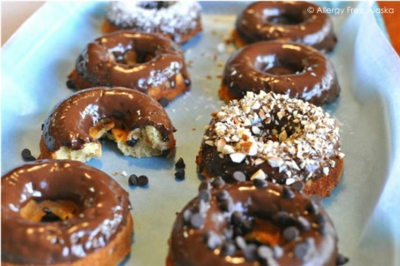Grain Free Chocolate Chip Doughnuts