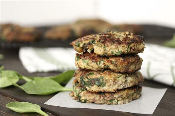 Ground Beef Millet and Veggie Fritters