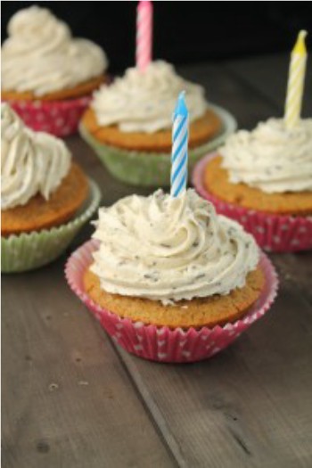 Vanilla Birthday Cupcakes