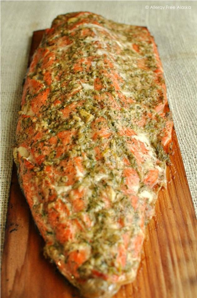 Cedar Planked Salmon Allergy Free Alaska