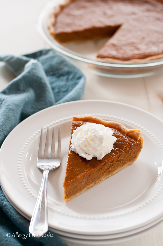 Gluten Free Dairy Free Maple Pumpkin Pie