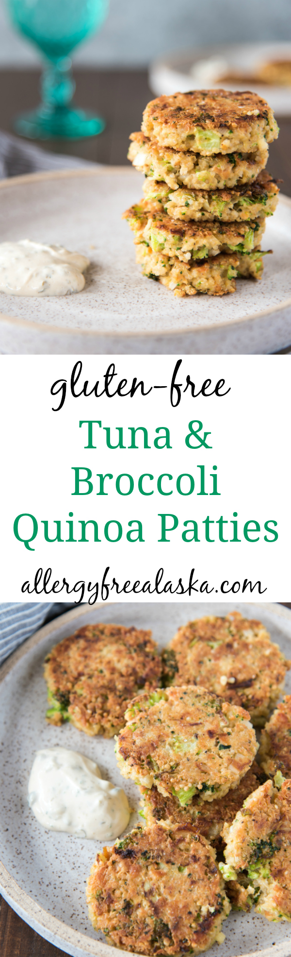 tuna & broccoli quinoa patties pinterest photo