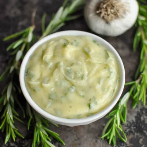 Rosemary Garlic Ghee with Smoked Sea Salt