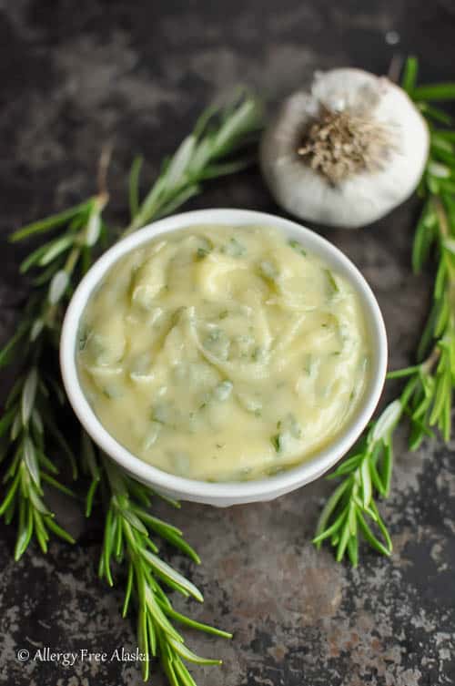 Rosemary Garlic Ghee with Smoked Sea Salt Recipe - Allergy Free Alaska