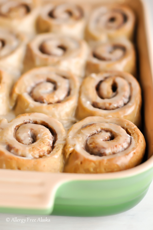 GlutenFree DairyFree Cinnamon Rolls Recipe from Allergy Free Alaska