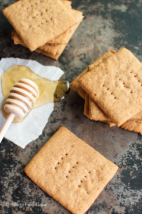 Gluten Free Honey Graham Crackers from Allergy Free Alaska Blog