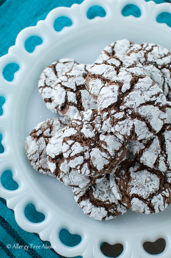 Gluten Free Dairy Free Chocolate Crinkles Recipe from Allergy Free Alaska