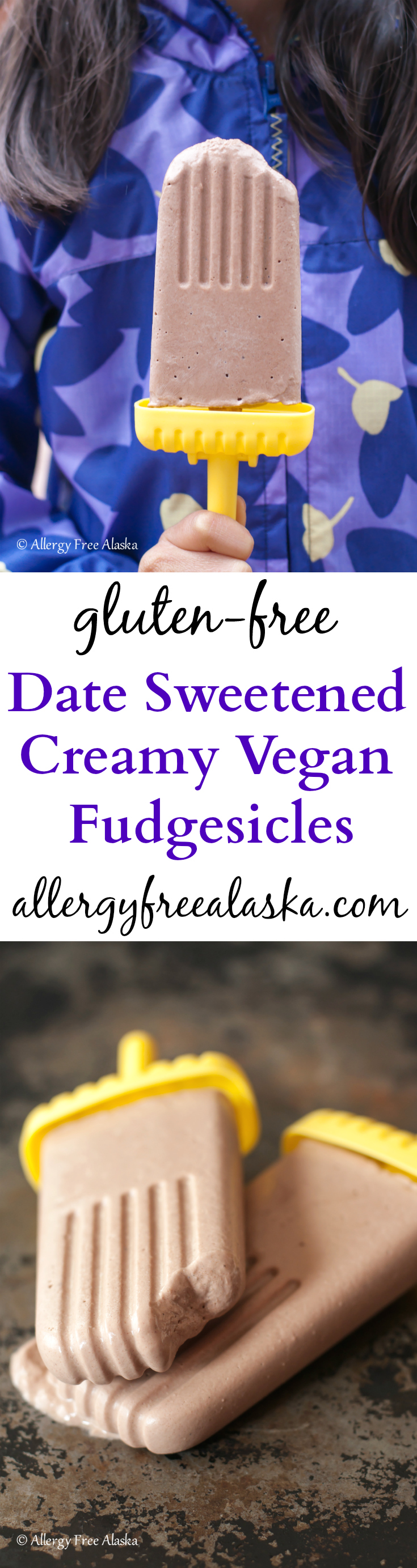 Date Sweetened Creamy Vegan Fudgesicles Recipe - from Allergy Free Alaska