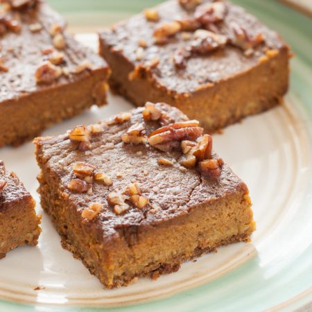 Gluten Free Dairy Free Pumpkin Pie Bars