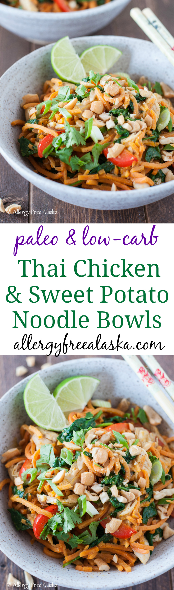 Thai Chicken & Sweet Potato Noodle Bowls Recipe