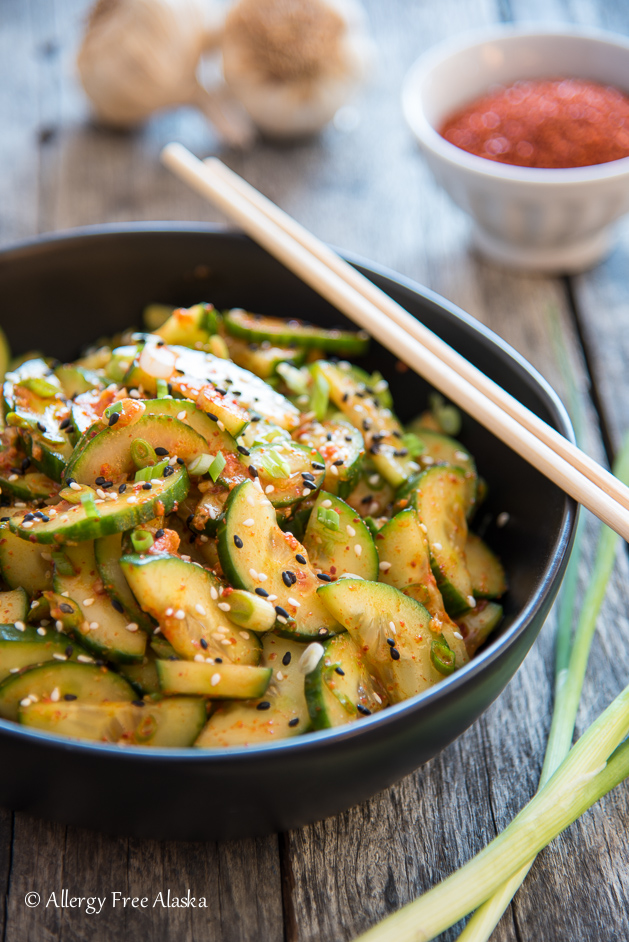 Quick Kimchi Cucumbers Recipe