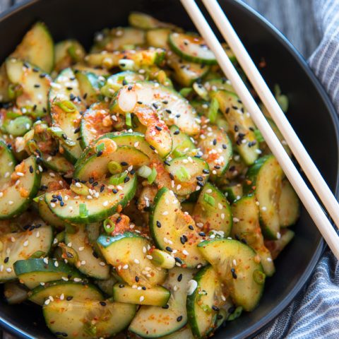 Quick Kimchi Cucumbers Recipe