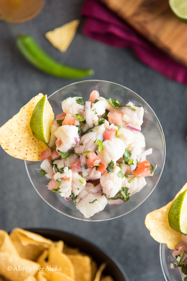 Halibut Ceviche - Allergy Free Alaska