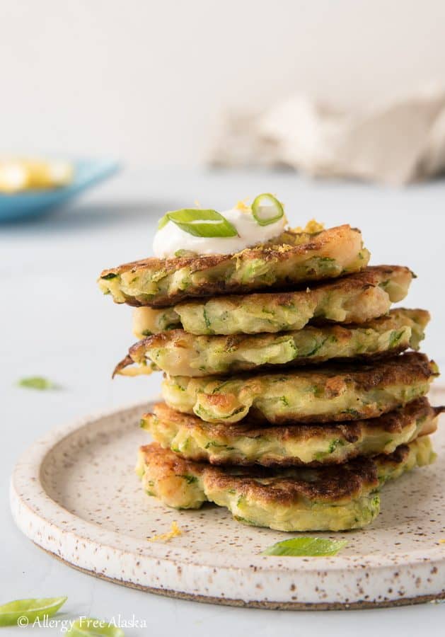 gluten free zucchini shrimp fritters recipe