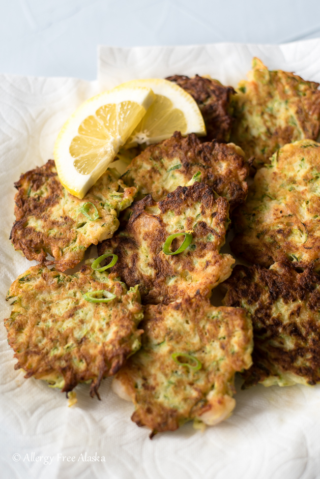 gluten free zucchini shrimp fritters recipe