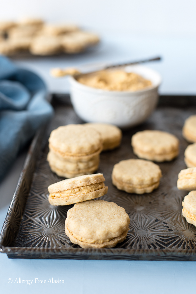 gluten free pumpkin spice sandwich cookies