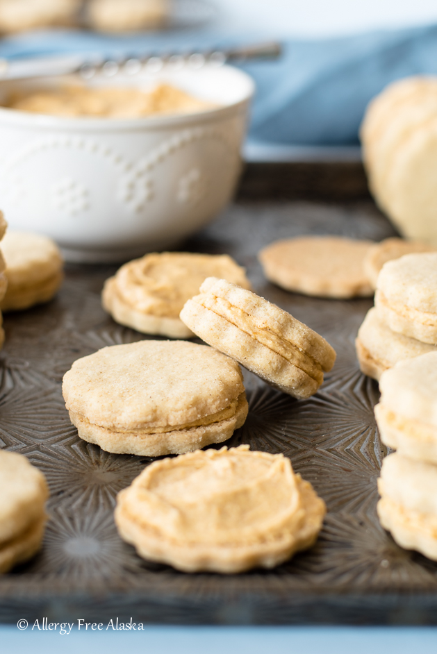 gluten free pumpkin spice sandwich cookies