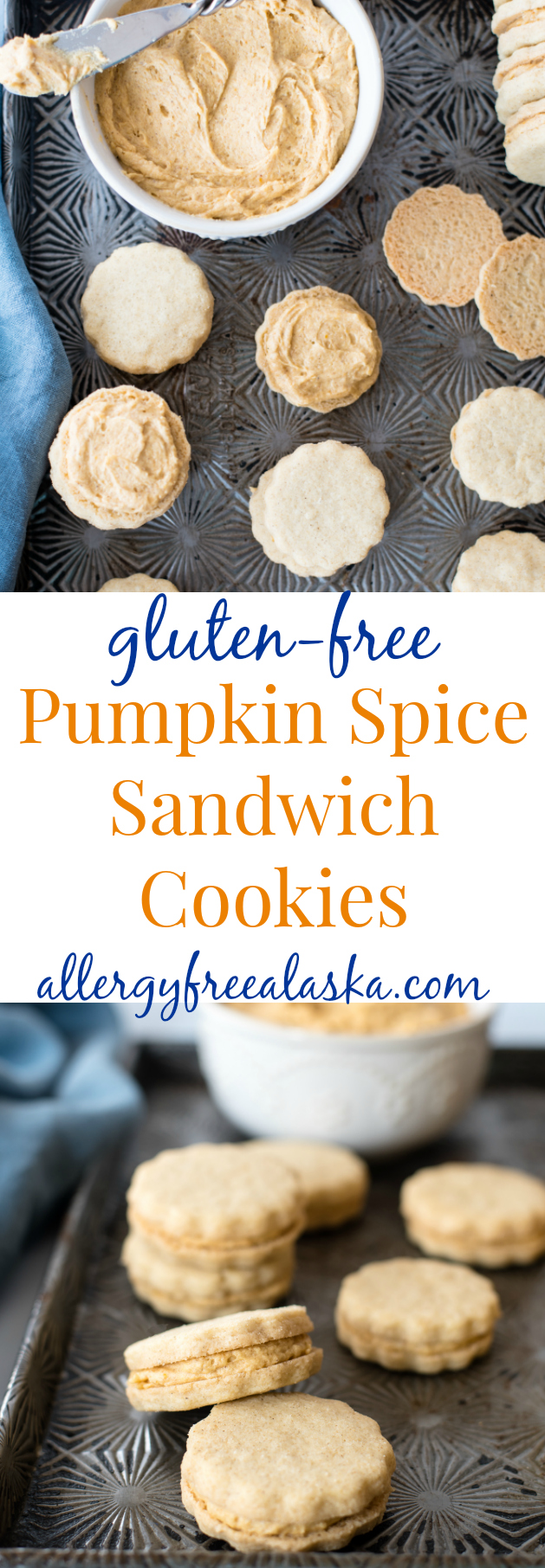 gluten free pumpkin spice sandwich cookies