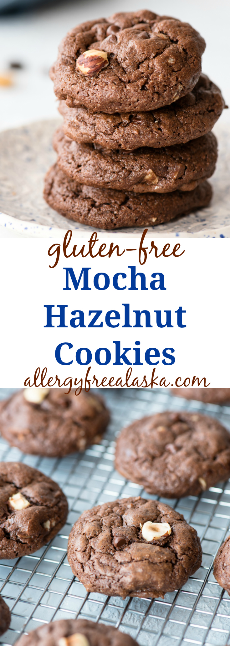 Gluten Free Mocha Hazelnut Cookies