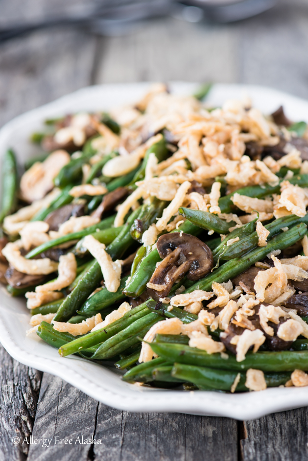 Gluten Free Sautéed Green Beans and Mushrooms - Allergy Free Alaska