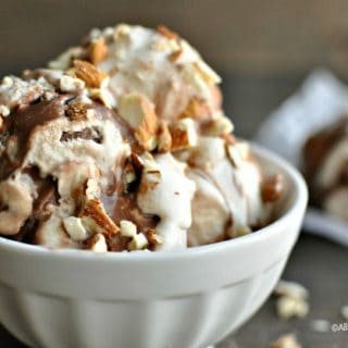 Vegan & Paleo Fudge Tracks Ice Cream