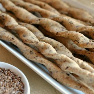 Grain Free & Vegan Twisted Flax Sticks