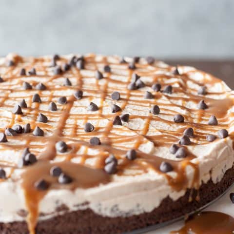 Dairy-Free Salted Caramel Ice Cream Pie