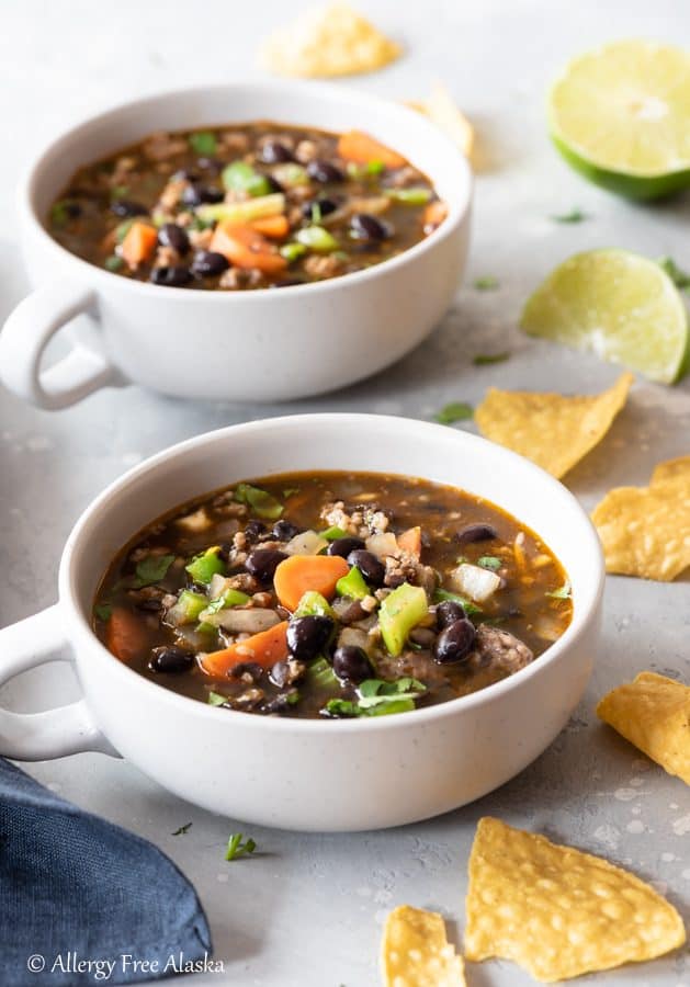 2 bowls of soup