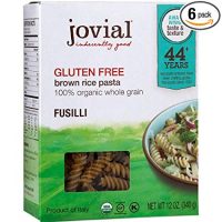 Jovial Fusilli Gluten Free Pasta, 12 oz (Pack of 6)