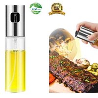 Oil Sprayer Dispenser,Olive Oil Sprayer, Spray Bottle for Oil Versatile Glass Spray Olive Oil Bottle for Cooking,Vinegar Bottle Glass,for Cooking,Baking,Roasting,Grilling.