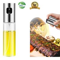 Oil Sprayer Dispenser,Olive Oil Sprayer, Spray Bottle for Oil Versatile Glass Spray Olive Oil Bottle for Cooking,Vinegar Bottle Glass,for Cooking,Baking,Roasting,Grilling.