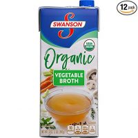 Swanson Organic Broth, Vegetable, 32 oz. Resealable Carton (Pack of 12)