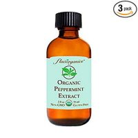 Flavorganics Organic Peppermint Extract, 2-Ounces Glass Bottles (Pack of 3)