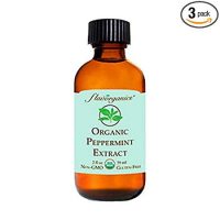 Flavorganics Organic Peppermint Extract, 2-Ounces Glass Bottles (Pack of 3)