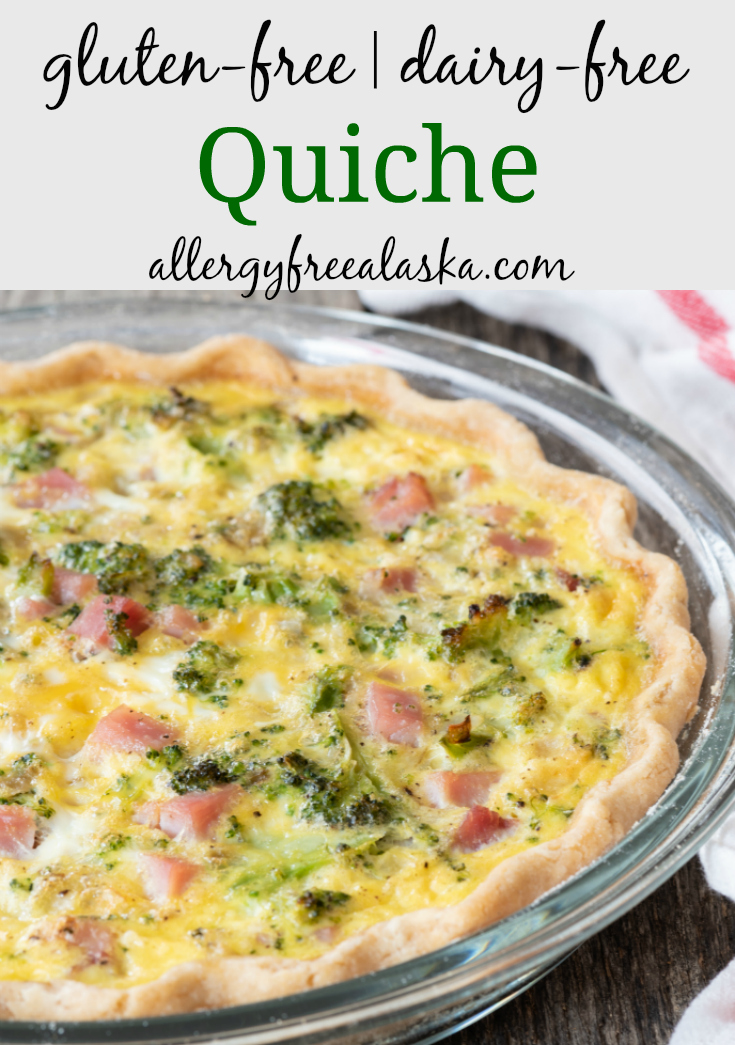 gluten free quiche recipe collage for pinterest